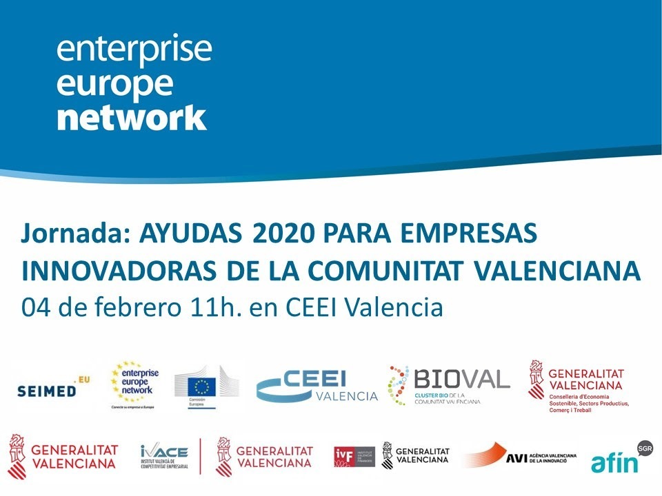 4 DE FEBRER | Ajudes 2020 per a empreses innovadores de la Comunitat ...