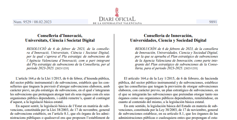 La AVI aprueba su Plan Estratégico de Subvenciones, que prevé 205 ...
