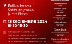 13 DICIEMBRE 2024 | PRIMERA JORNADA DE PUERTAS ABIERTAS I3E-UMH (CAMPUS ELCHE)