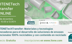 11 de diciembre de 2025 | Tech Transfer Session – Materiales y tecnologías innovadoras para el desarrollo de soluciones de envases funcionales 100% reciclables y con contenido en reciclado